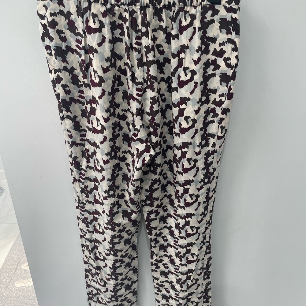 10 Crosby Derek Lam Black and Cream Patterned Joggers